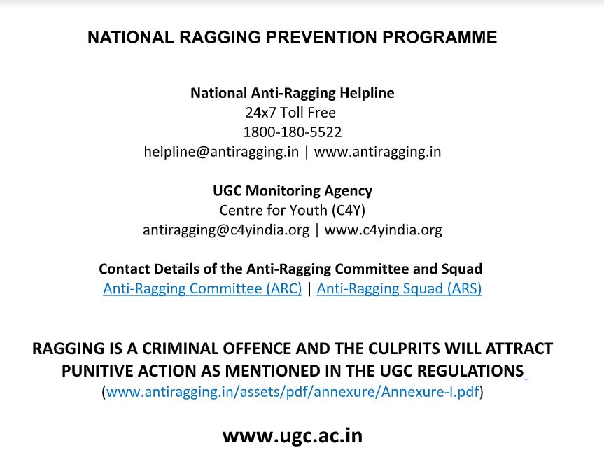 Anti-ragging