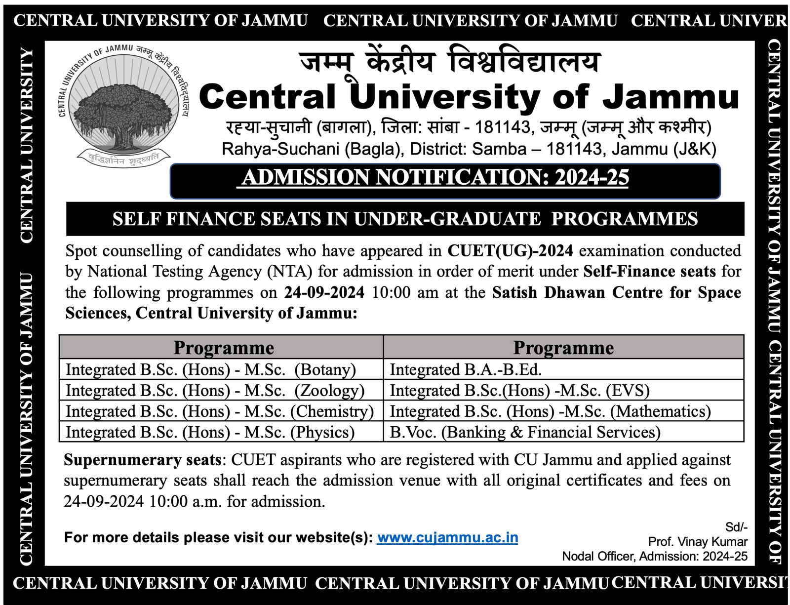 UG Admissions